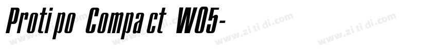 Protipo Compact W05字体转换